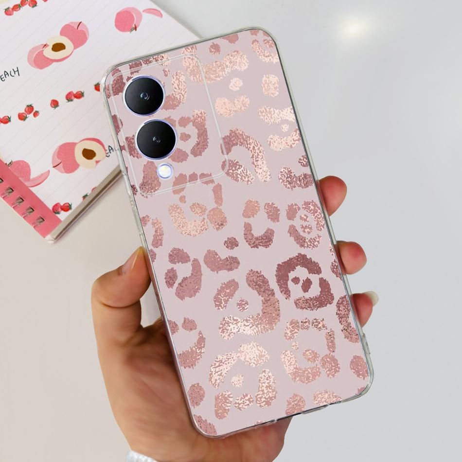For Vivo Y17s Case 2023 Elegant Pattern Soft Silicone TPU Phone Back Cover For Vivo Y17s 4G VivoY17s Y 17S Bumper