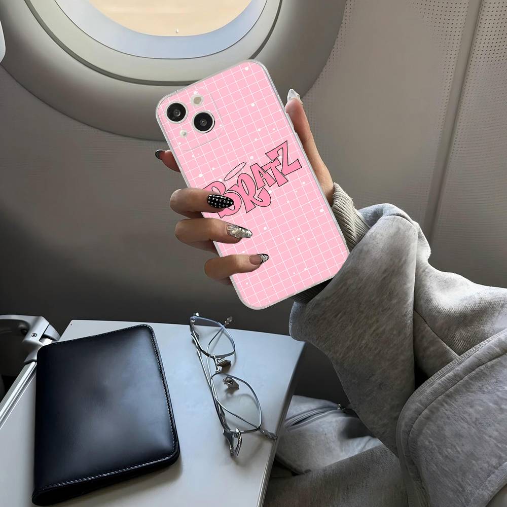 Чехол для телефона B-Bratzs для iPhone 17 16 15 14 13 11 12 Pro Max 16 Plus Прозрачный