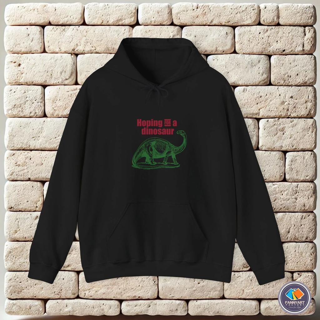 hoodie-Casual Pullover Sweatshirt Hoping for dinosaur lizard dino ark jurassic