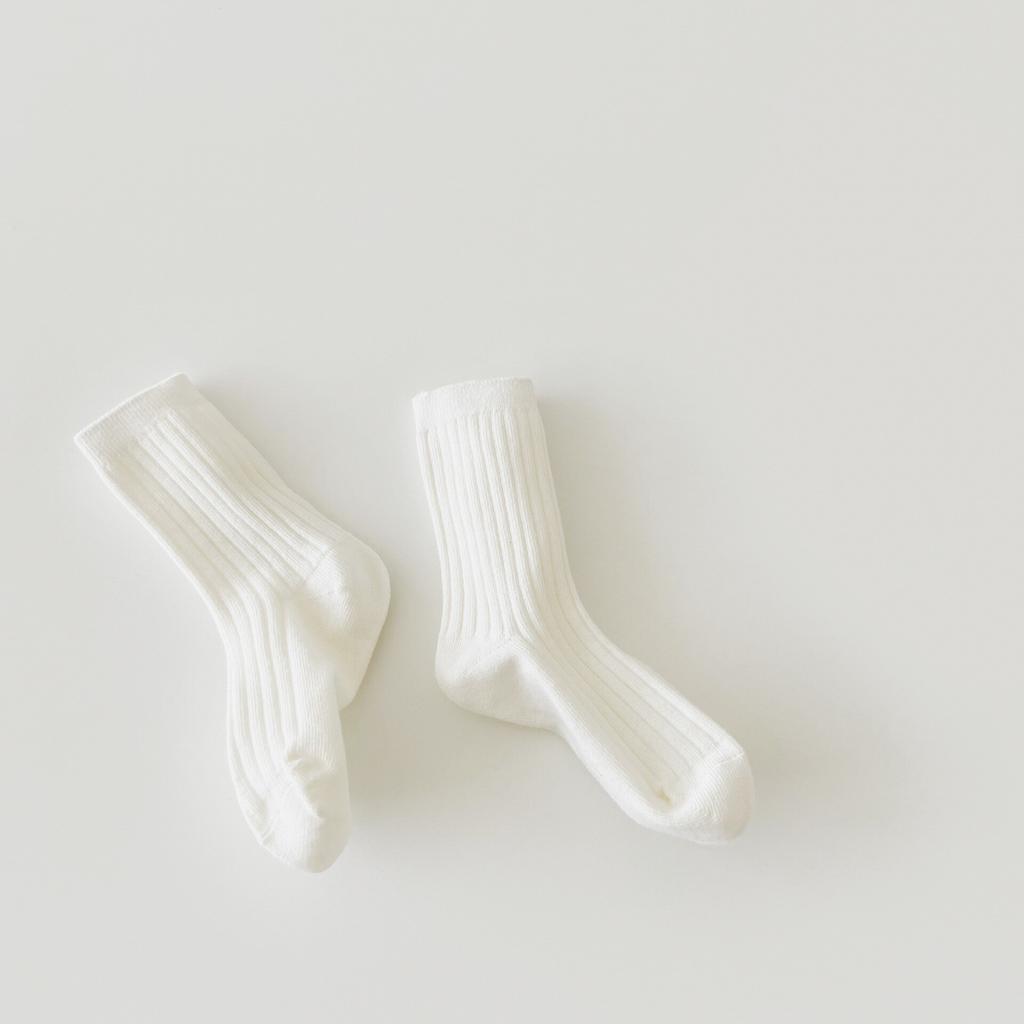 Детские школьные носки, модные однотонные полосатые носки до середины икры для маленьких мальчиков и девочек, ретро весенне-осенние хлопковые детские носки