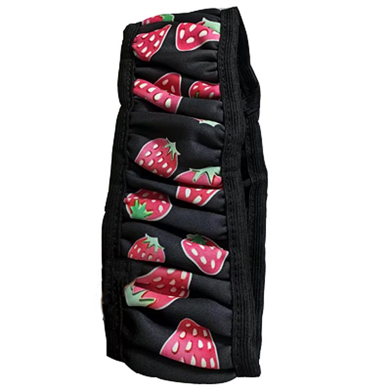 Cute Strawberry Print Car Steering Wheel Cover Universal Elasticity No Tnner Circle Steering-wheel Protector Auto Accessories