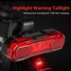 High-Brightness Rechargeable Bicycle Tail Light - Energy-Saving, Anti-Rear-End Warning for Night Riding