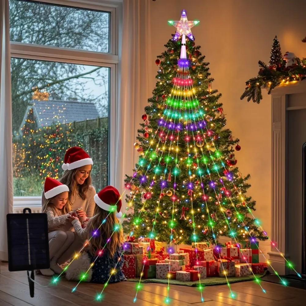 Медные USB гирлянды «Падающая звезда» для рождественского украшения на улице