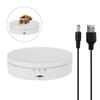 360° Rotating Electric Turntable Display Stand Jewelry Photography Show Holder