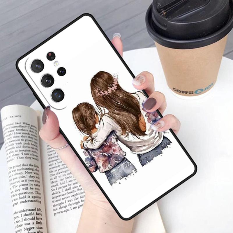 Семья Мама Девочка Женщины чехол для телефона Обложка Для Samsung Galaxy S24 S25 Ultra S21 S22 Ultra S10E Note 10 Plus Note 20 FE S23