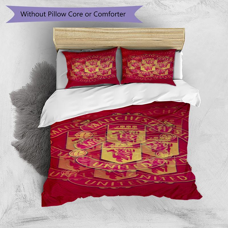 3pcs Duvet Cover Set (1*Duvet Cover + 2*Pillowcase, Without Core),Football team.C Print Bedding Set, Bedroom Decor, All‑Season, Birthday Gift
