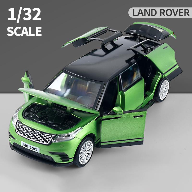 1/32 Range Rover Velar Удлиненный Лимузин из Сплава Металлическая Литая Модель Автомобиля Мигающий Музыкальный Детская Игрушка Транспортные Средства Подарок
