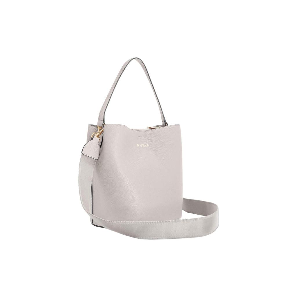 Furla Женская сумка через плечо, сумка-кроссбоди, ручная сумка из зернистой телячьей кожи Danae, маленькая, белая WB00386-BX0305-GDJ00