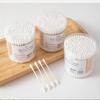 Double-headed Disposable Cotton Swabs 200Pcs with Storage Case for Makeup Removal Nail Polish Touch Ups