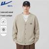 Warrior Casual V-Neck Button-Up Sweatshirt