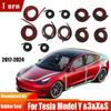 Звукоизоляционный комплект уплотнителей дверей для Model 3 Y S X 2025 года Резиновая уплотнительная лента от сквозняков Комплект от шума ветра Уплотнительная лента для крышки переднего багажника
