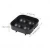 4 Cavity Silicone Sphere Ice Mold Black Silicone Ice Ball Maker Ice Ball Maker Mold, Silicone Ice Cube Tray for Whiskey Cocktail