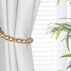 2Pcs Minimalist Bead Curtain Buckles Farmhouse Style Curtain Tie Rope  Drapes Binding