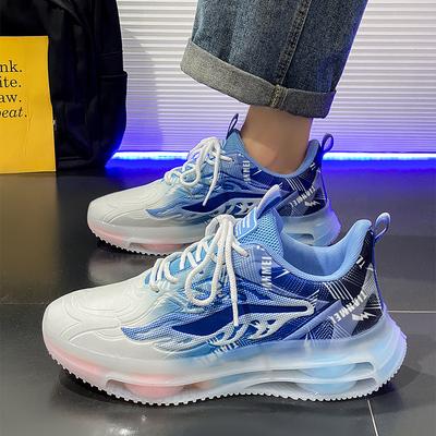 Новые модные мужские кроссовки Four Seasons с толстой подошвой для студентов и мальчиков, трендовые кроссовки с мягкой подошвой, дышащие, повседневные кроссовки для бега