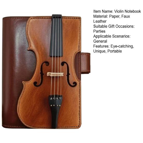 Винтажная тетрадь из искусственной кожи с дизайном музыкальных нот, ретро-журнал, музыкальный подарок для музыкантов, коллекционеров