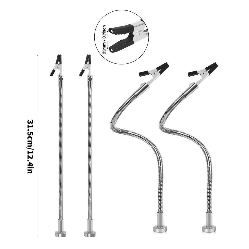 2/4 шт. Магнитные зажимы для электронных плат, паяльник, держатель печатной платы, гибкие металлические ручки, руки помощи
