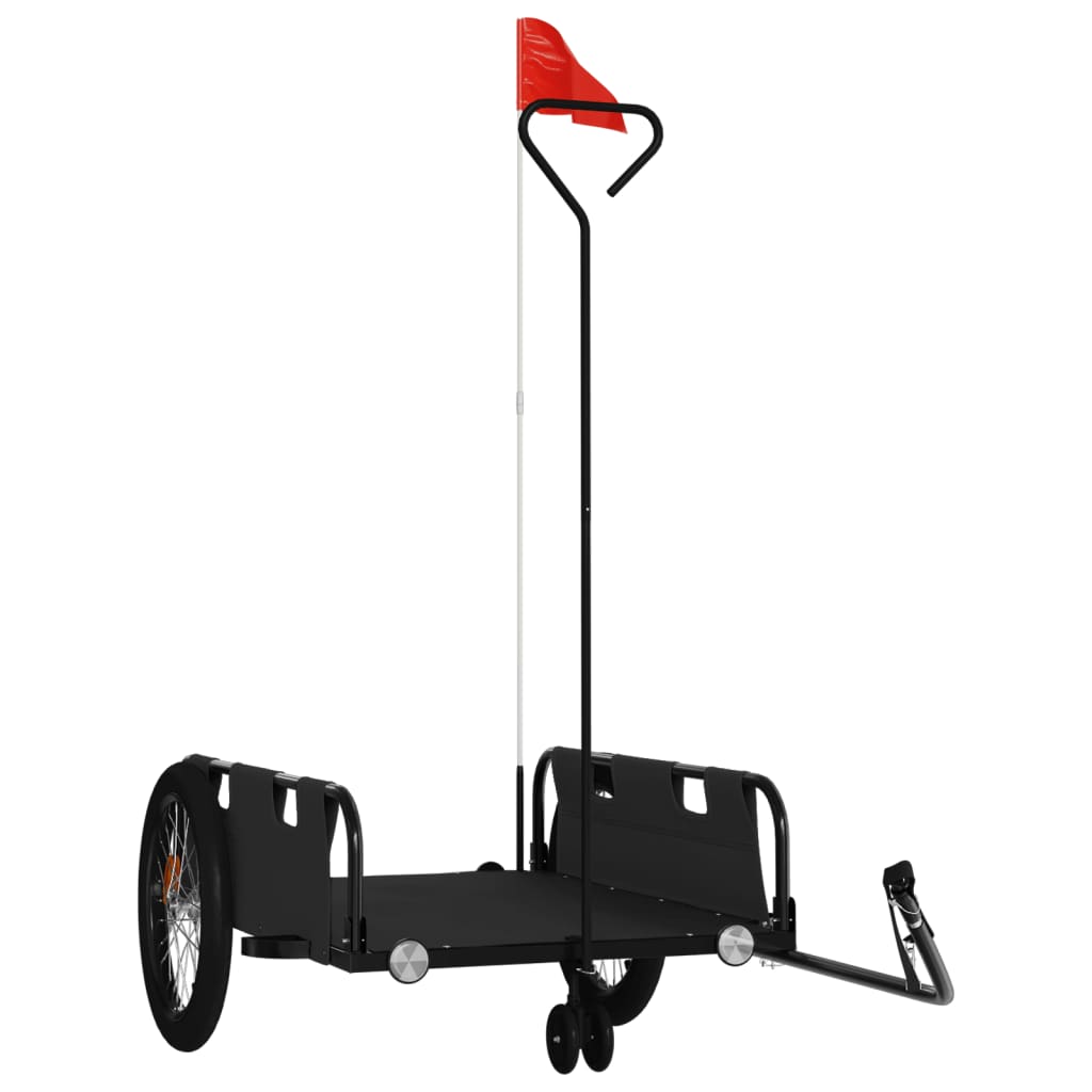 Bicycle Trailer Black Oxford Fabric and Iron