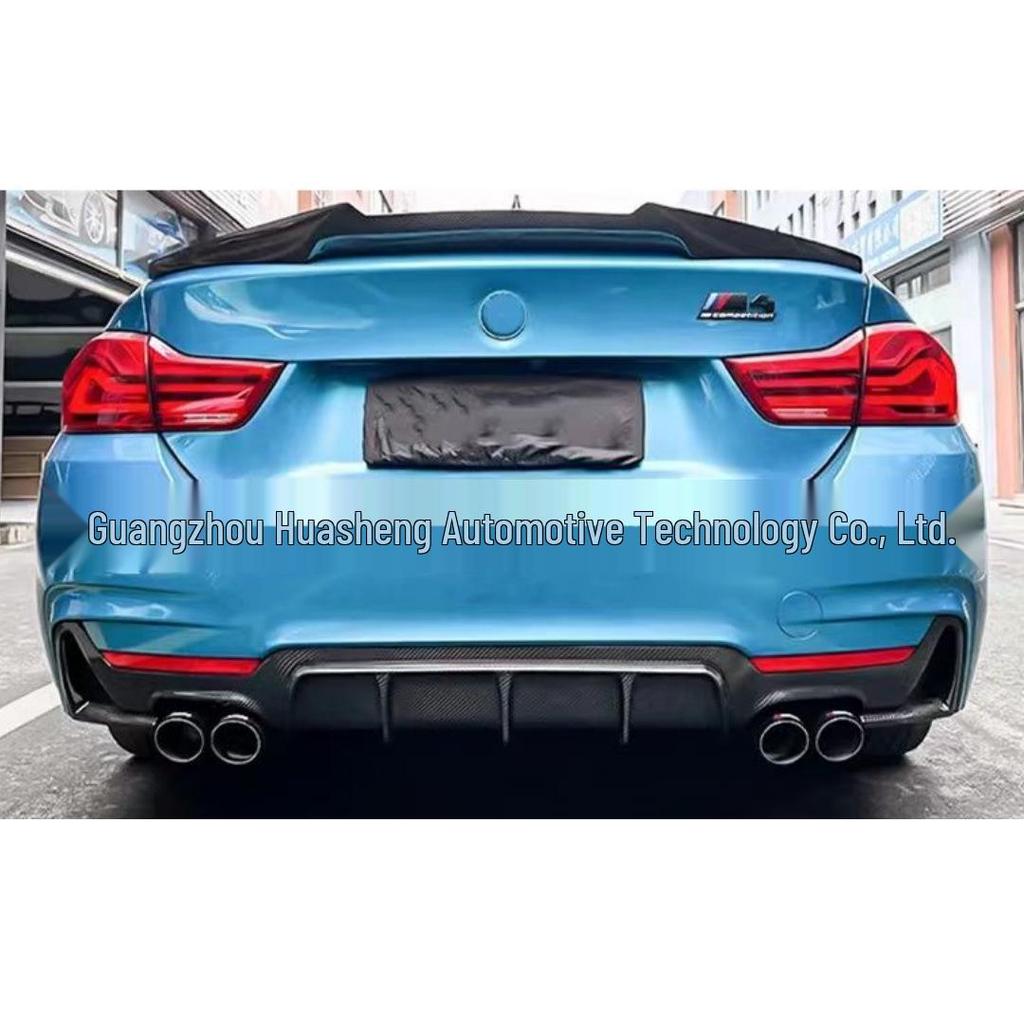 BMW 4 Series F32/F33/F34 Custom Carbon Fiber MP Rear Lip for 425i/428i Single-Side Dual