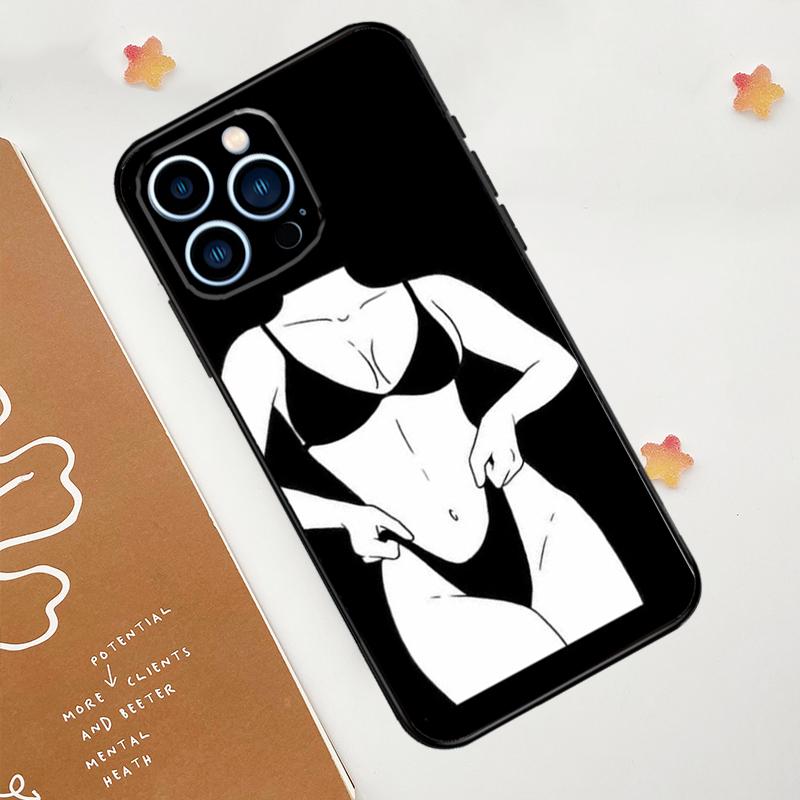 Сексуальный Ню Женский Художественный Чехол Для Телефона Для iPhone 17 Pro Max 11 14 15 16 Pro Max 12 13 mini 16 Plus 16e 17 Air Funda