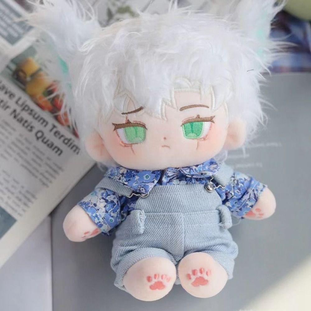 2 Colors T-shirt Pants Mini Clothes Overalls Suit New Doll Clothes 20cm Cotton Doll
