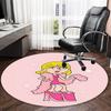1pc Lizzie McGuire Y Sus Locuras1 Print Round Carpet Chair Round Carpet Suitable for Bedroom Living Room Home Decorative Carpet
