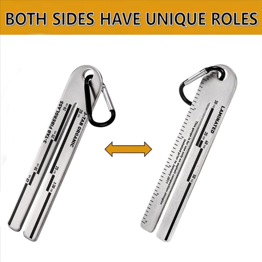 High Hardness Shingle Gauge Stainless Steel Pitch Gauge Tool Roof Measuring Tool  Roofing