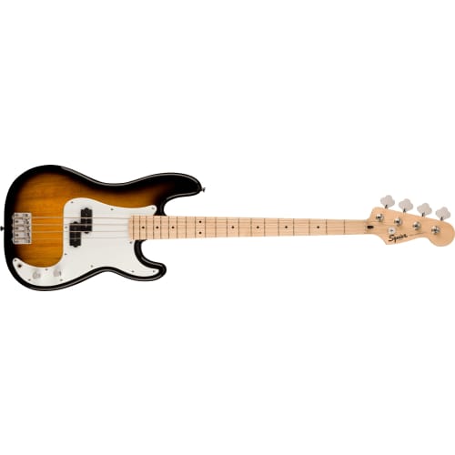 Squier by Fender Squier Sonic? Precision Bass? Electric Bass, Maple Fingerboard, White Pickguard, 2-Color Sunburst, with Soft Case