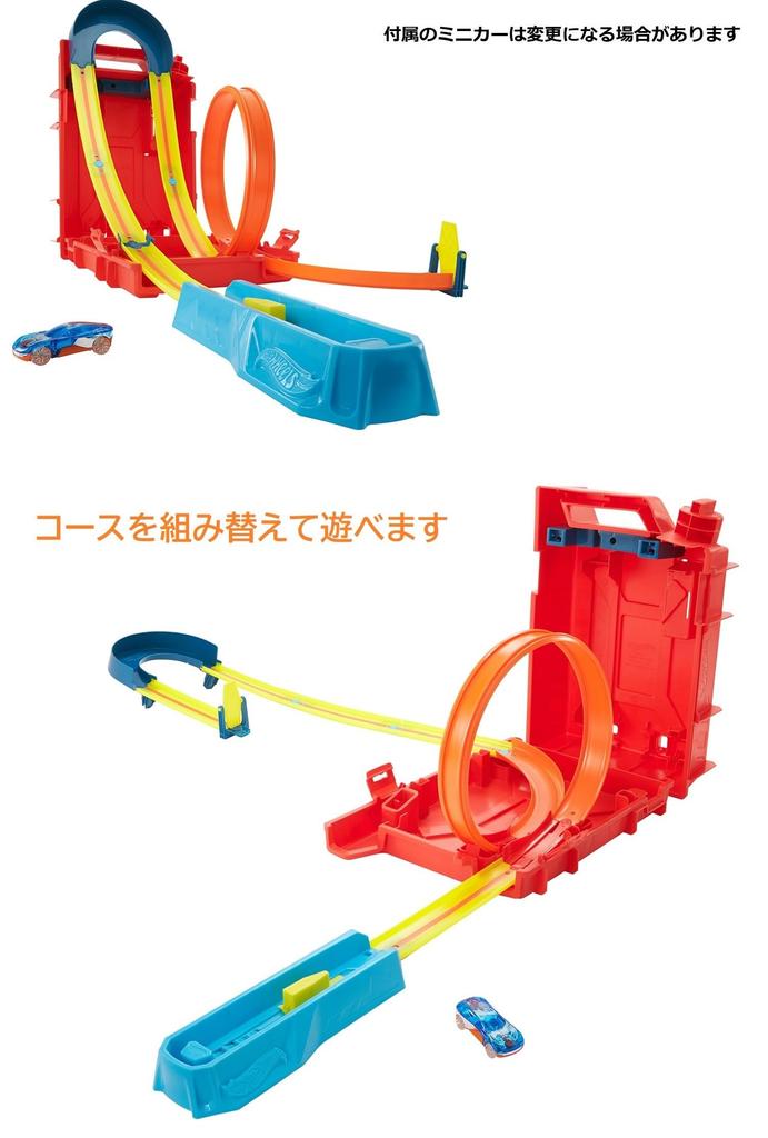 Hot Wheels Конструктор трасс Коробка для трюков Игровой набор с машинкой HDX78 (Возраст 6+) Прямо из Японии