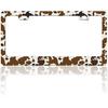 Cherry Blossoms License Plate Frame Beautiful Pink Flowers License Plate Frames Funny Auto Accessory Bracket Stainless Steel License Plate for Women