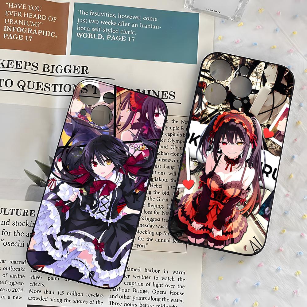 Аниме Date A Live Токисаки Куруми Милый чехол для телефона для iPhone 17 Pro Max 16 15 14 Pro Max 13 11 X Xs Xr 8 7 Plus Силиконовая крышка