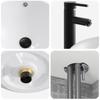Bathroom Furniture Set 4 pcs Grey Sonoma Engineered Wood and Glass