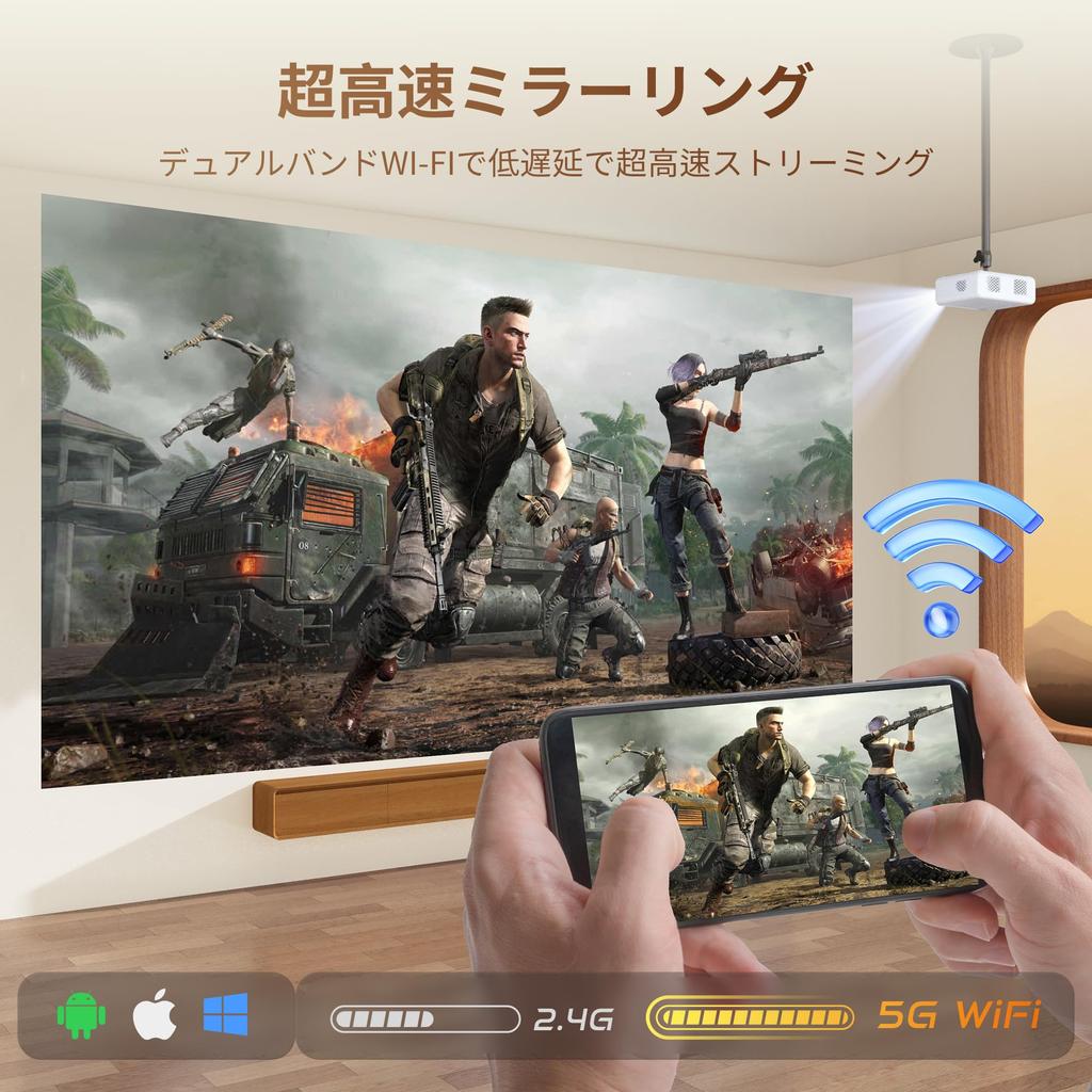 Projector for Home Automatic Keystone Small DoIby 4K Real Low Bluetooth HiFi 200 Zoom Ceiling Aurzen D1 Home Compatible with Players [Official