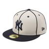 Cap 59FIFTY MLB NY 7 5950 NEYYAN PIPING STO NVY Stone/Navy 1/2
