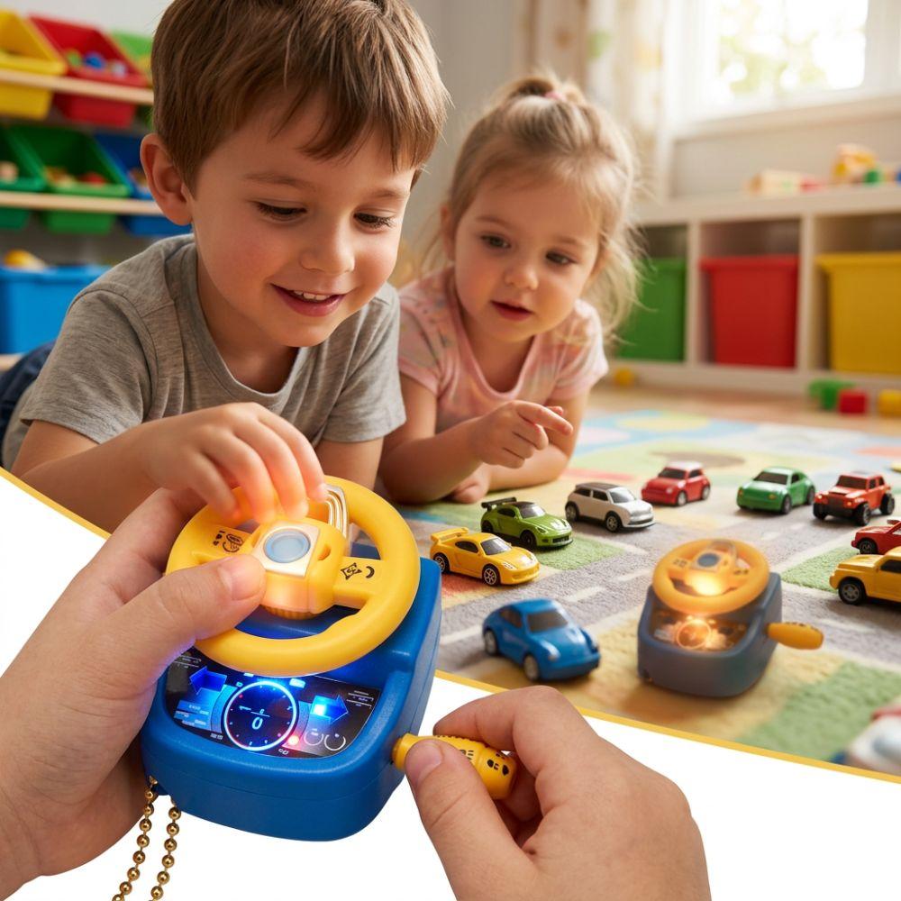 Shiftable Simulated Steering Wheel Various colors Backpack Hanging Ornament Backpack Decoration