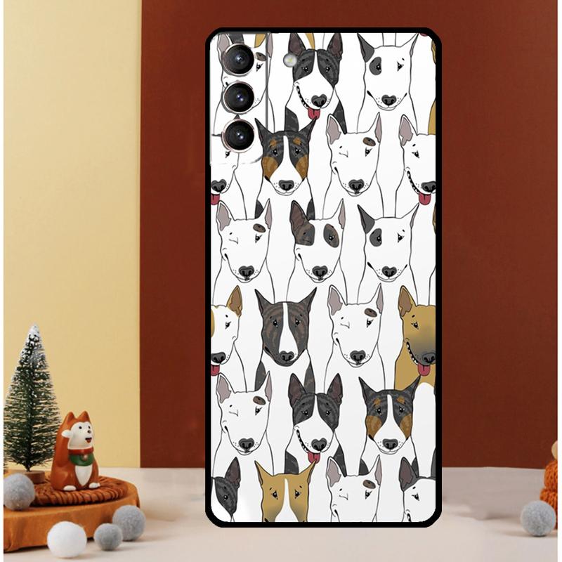 Bullterrier Bull Terrier Dog Case For Samsung Galaxy S24 Ultra S20 S21 FE Note 10 20 Ultra S8 S9 S10 S22 S23 Plus Cover