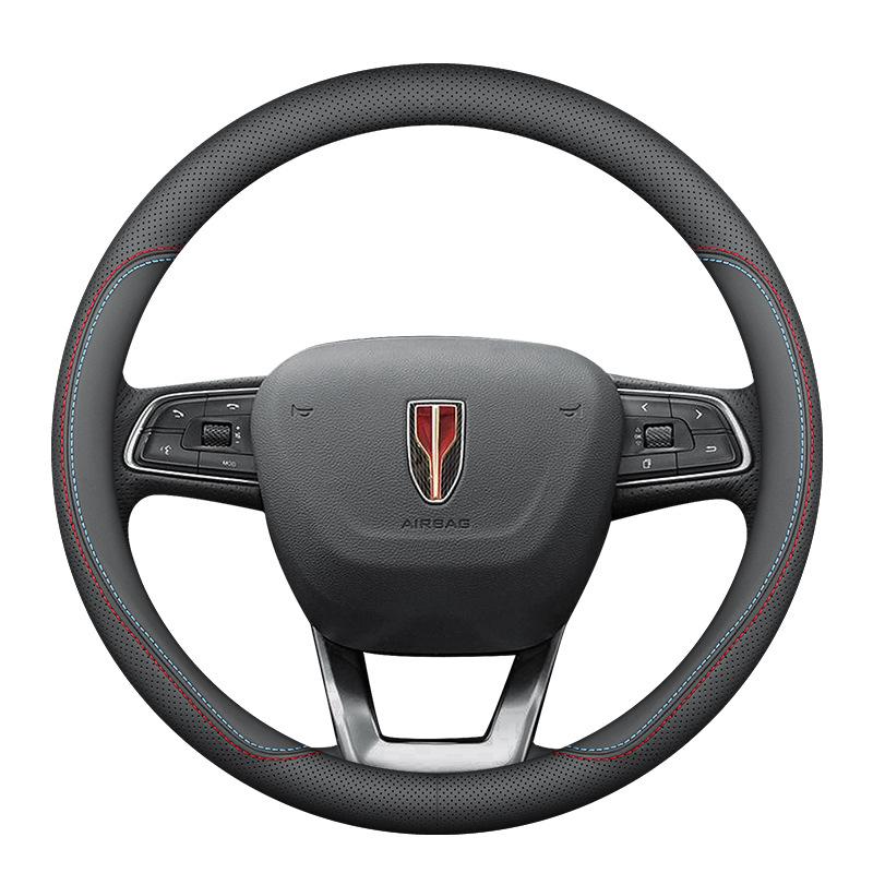 Lkn Чехол на руль из натуральной кожи для Hongqi H5/HS5/HS7/H7/HS3/H9 - Замша, Всесезонный