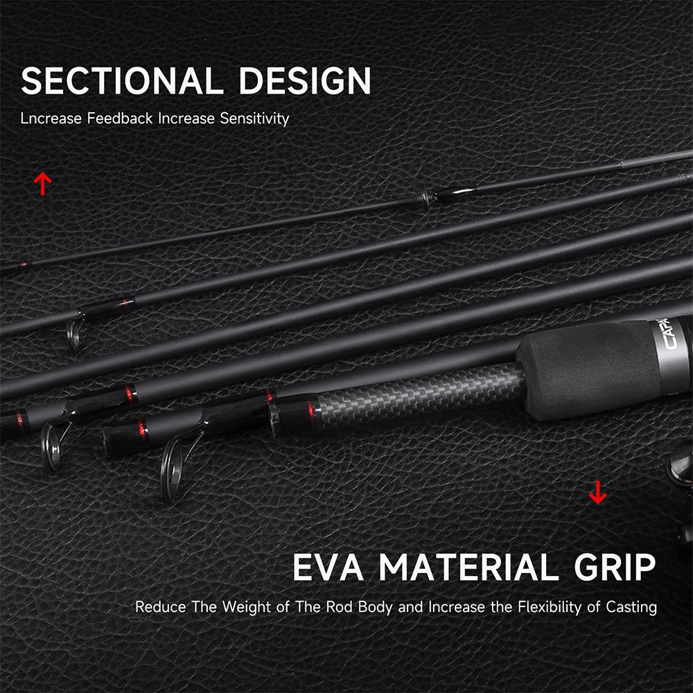 Профессиональная карбоновая приманка для ловли рыбы, сверхлегкое спиннинговое удилище 2,1 м, 2,7 м, удилище для заброса приманки для ловли окуня и щуки, аксессуар для ловли рыбы