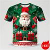 Cute Santa Claus Christmas Pattern T-shirt for 3D Printed Merry Christmas T-shirt Tops Kids Tshirt Men's Shirts Woman T-shirts