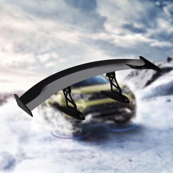 Мини-крошечный спойлер на багажник без перфорации, самоклеящийся сплошной цвет, универсальный автомобильный задний хвост