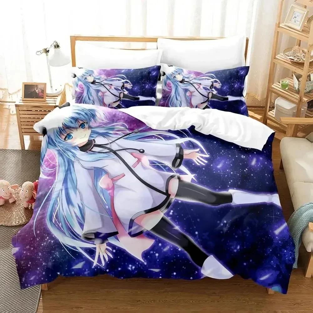 Anime Sora No Method Celestial Bedding Set 3D Printed Suitable For Bedroom Duvet Cover Set With Pillowcases Kids Home Textile