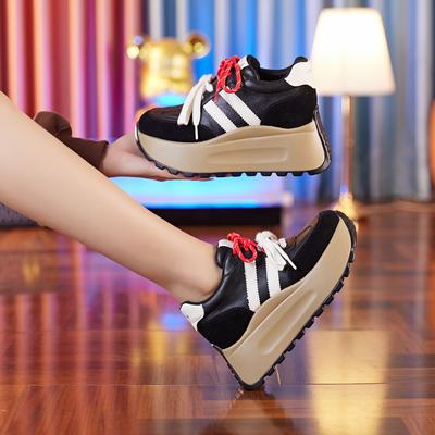 8629 платформа для увеличения внутренней высоты спортивная повседневная обувь женская 2025 осень новая дышащая обувь папа маффин Форрест Гамп