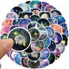 50 Moonlight Planet Moonlight Graffiti Stickers Decorate Luggage DIY Waterproof Stickers