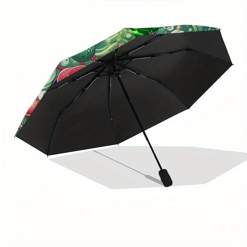 Mickey Mouse, Minnie Mouse Automatic Opening and Closing Umbrella - 8 Ribs Portable Folding Umbrella with Plastic Handle, Suitable for Leisu
