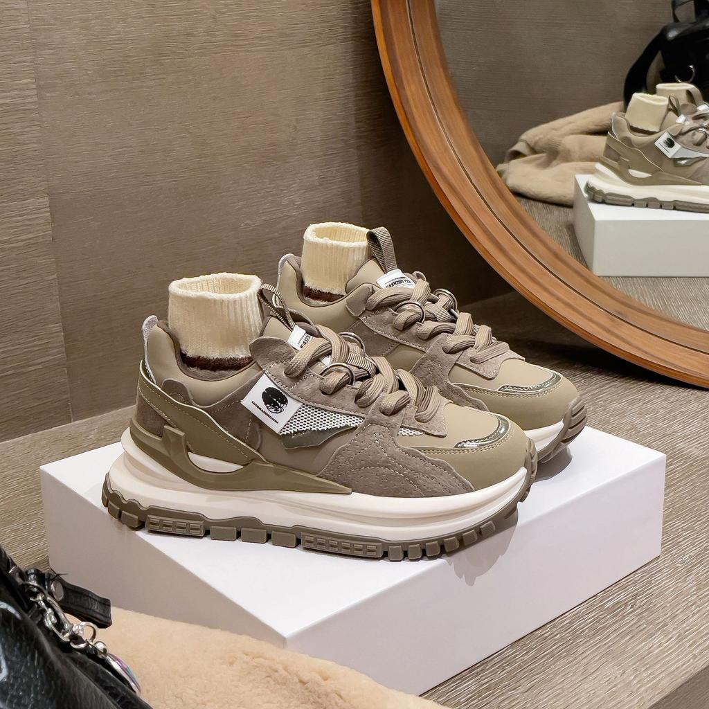 Модные весенне-осенние туфли-поп-кроссовки женские Ins Tide легкие толстые высокие повседневные спортивные туфли A Gump