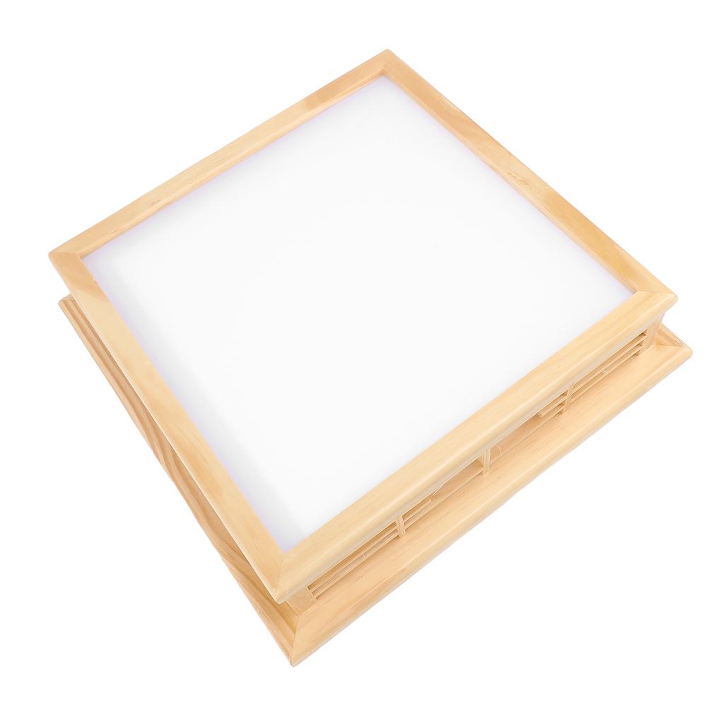 Современный светодиодный потолочный светильник из дерева с 3 цветовыми температурами, дистанционное управление через приложение, светодиодный потолочный светильник для скрытого монтажа