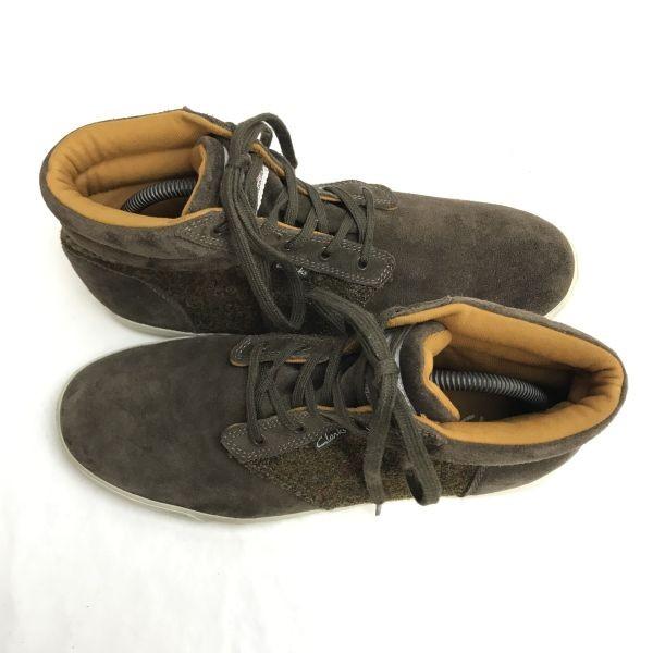 Clarks Полусапожки из твида Харрис 8.5G 27 коричневые(ИСПОЛЬЗОВАЛ)