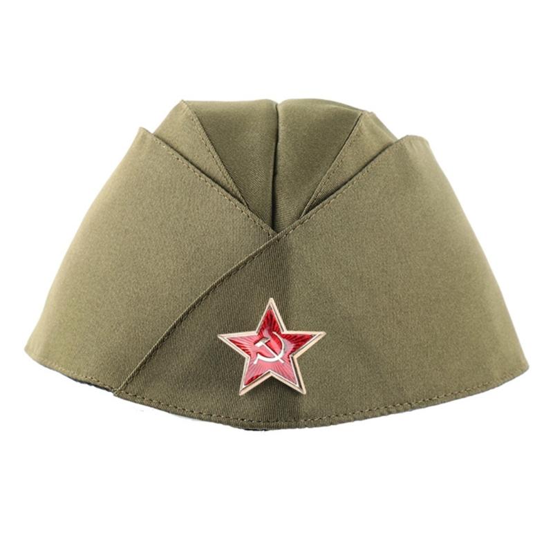 Регулируемая русская лодочка, гарнизонная шапка со звездой для сценических выступлений и косплей-вечеринок, головной убор для танцевальных мероприятий