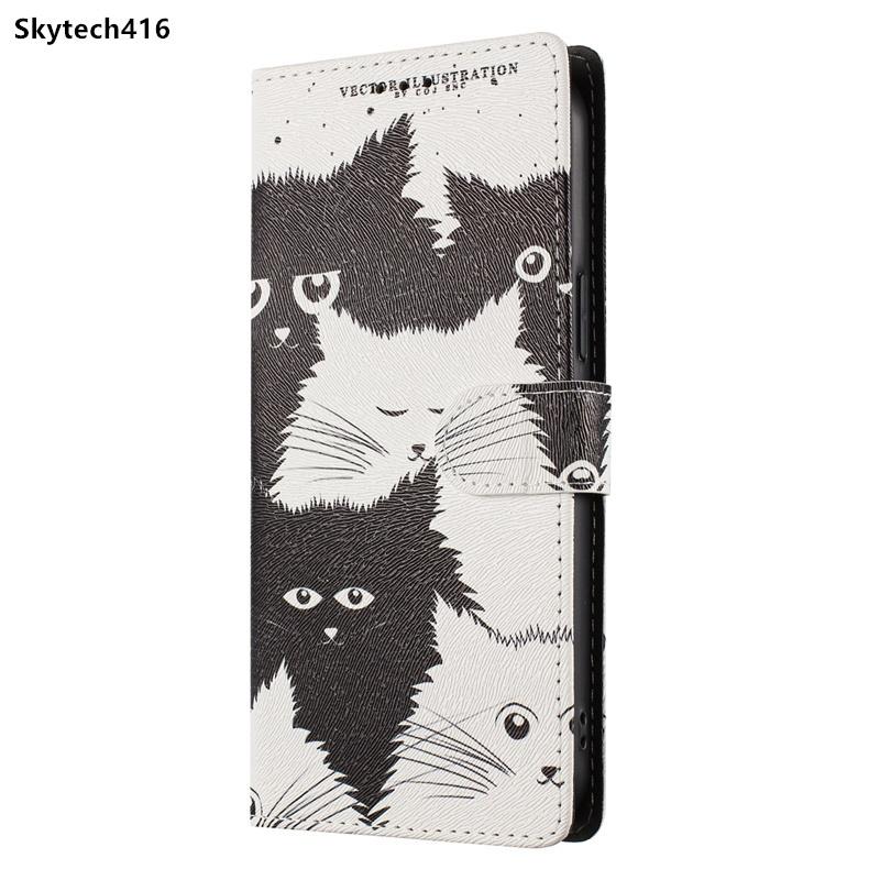 Leather Wallet Flip Case For ZTE Blade A35 Core Lite A56 A76 V40 V41 V50 V60 Smart V70 Design Max Vita Optus X Max Australia Pro 4G 5G Cover