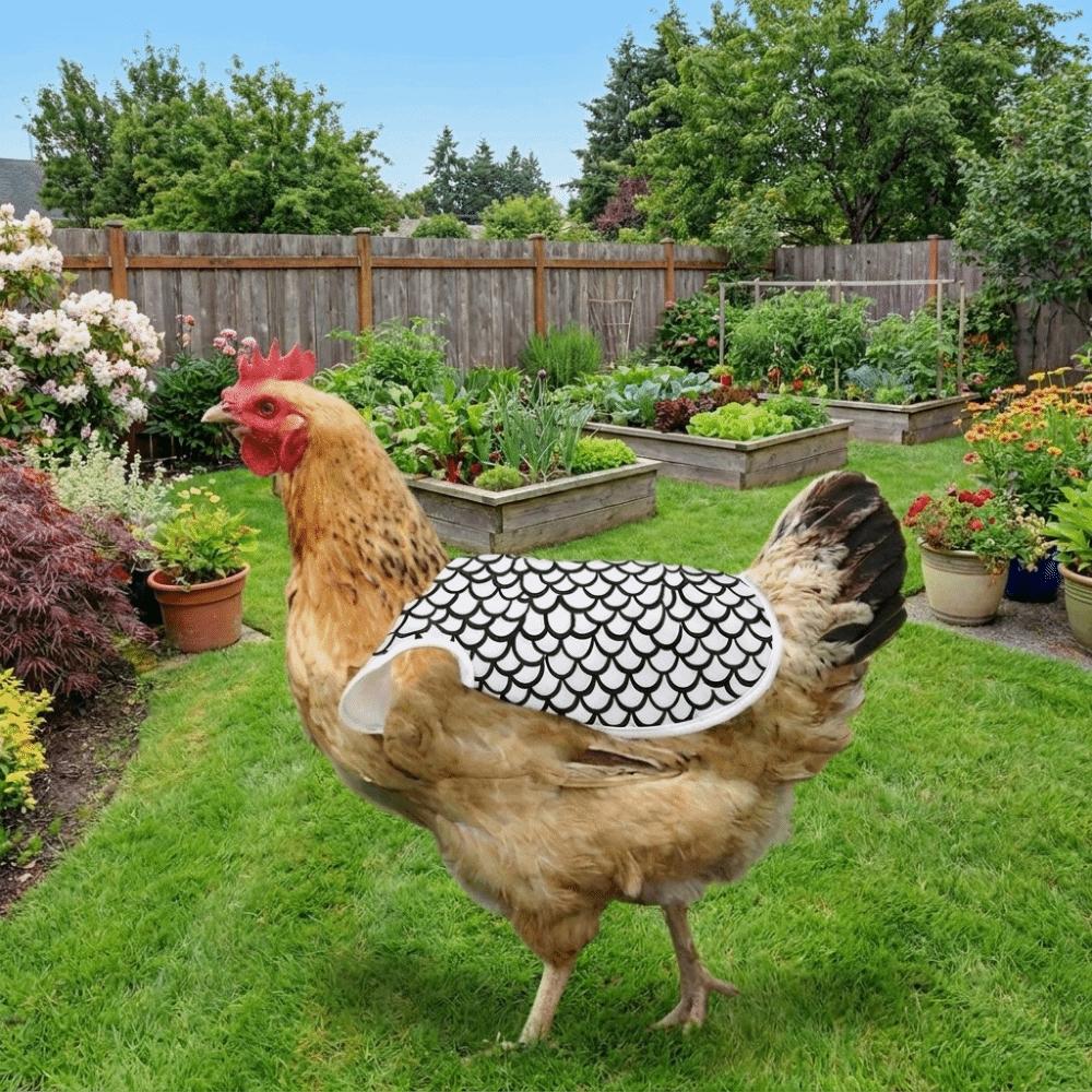 Adjustable Hen Apron Double-Layer Poultry Apron Chicken Back Protector Cold Weather