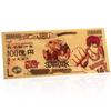 Basketball commemorative banknote, gold banknote, plastic coin, plastic gold foil banknote, anime peripheral gift box
